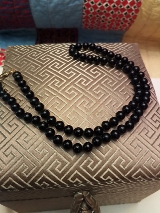 Monet Jewelry - Monet Black Strand Beaded 18 Inch Necklace